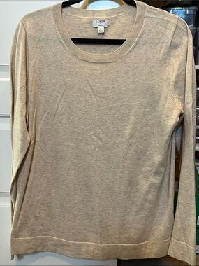 J. Crew Factory Women's Scoopneck Sweater in Oatmeal
